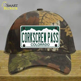 Corkscrew Pass Colorado Novelty License Plate Hat Cotton Camoflauge
