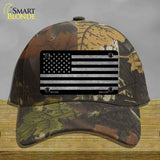 American Flag Black and Gray Novelty License Plate Hat Cotton Camoflauge