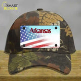 Arkansas with American Flag Novelty License Plate Hat HAT-MLP-12332