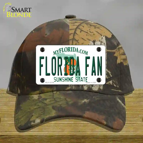 Florida Fan Novelty License Plate Hat Cotton / Camoflauge