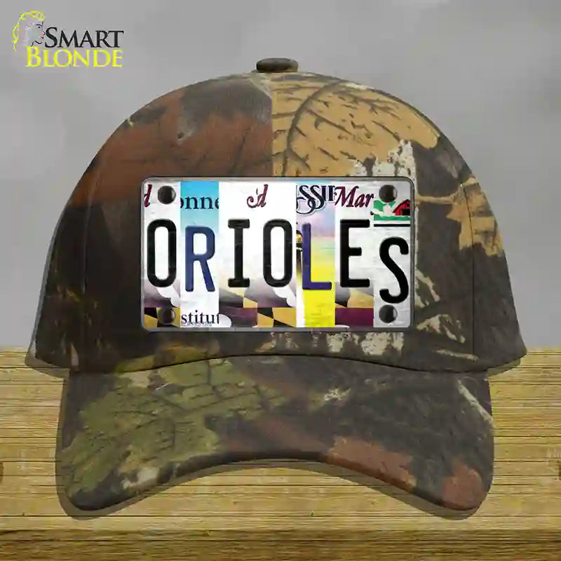 Orioles Strip Art Novelty License Plate Hat Tag Cotton Camoflauge