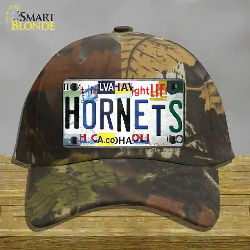 Hornets Strip Art Novelty License Plate Hat Tag Cotton Camoflauge