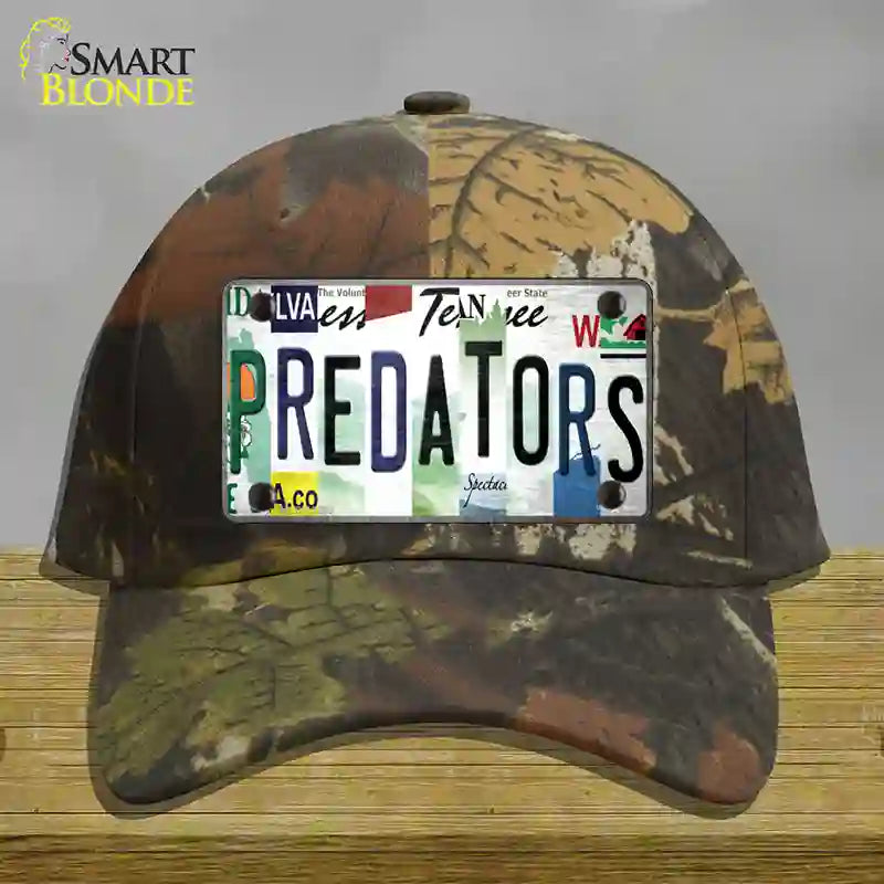 Predators Strip Art Novelty License Plate Hat Tag Cotton Camoflauge