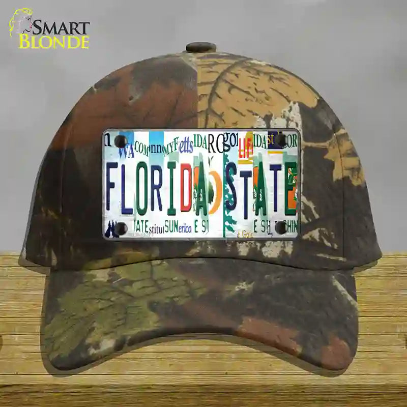 Florida State Strip Art Novelty License Plate Hat Tag Cotton Camoflauge