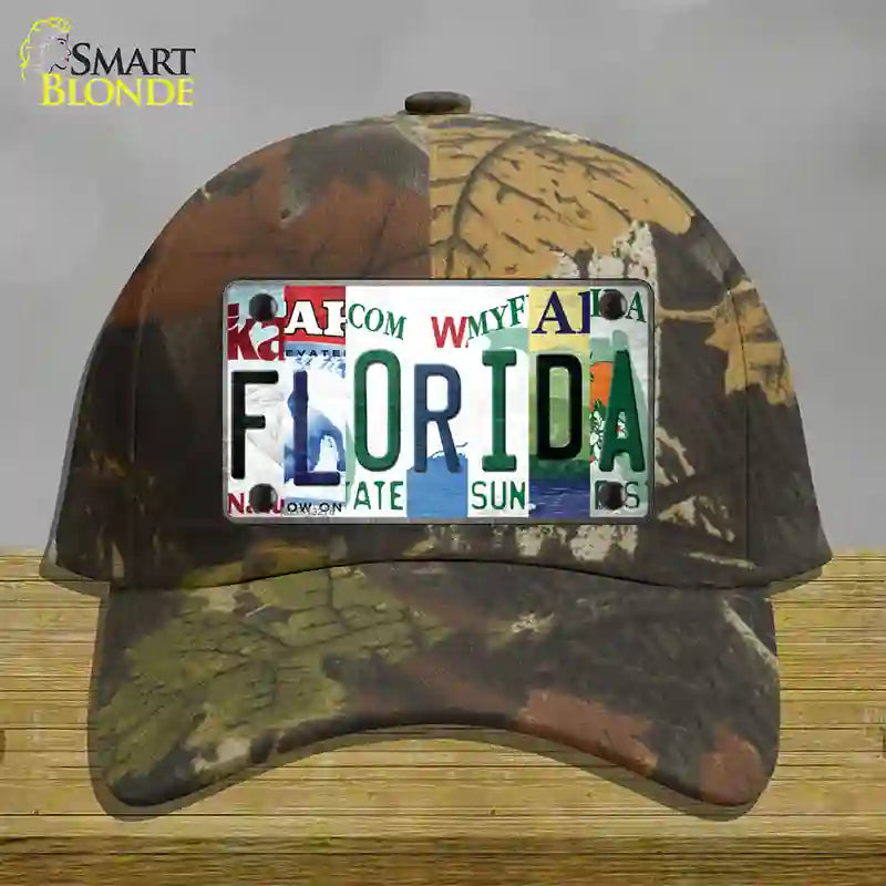 Florida Strip Art Novelty License Plate Hat Tag Cotton Camoflauge