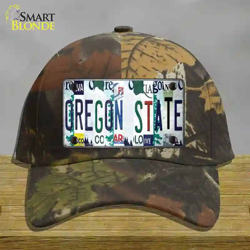 Oregon State Strip Art Novelty License Plate Hat Tag Cotton Camoflauge