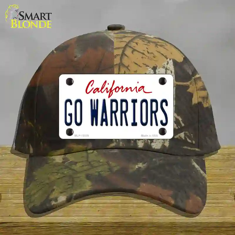 Go Warriors Novelty License Plate Hat Tag Cotton Camoflauge