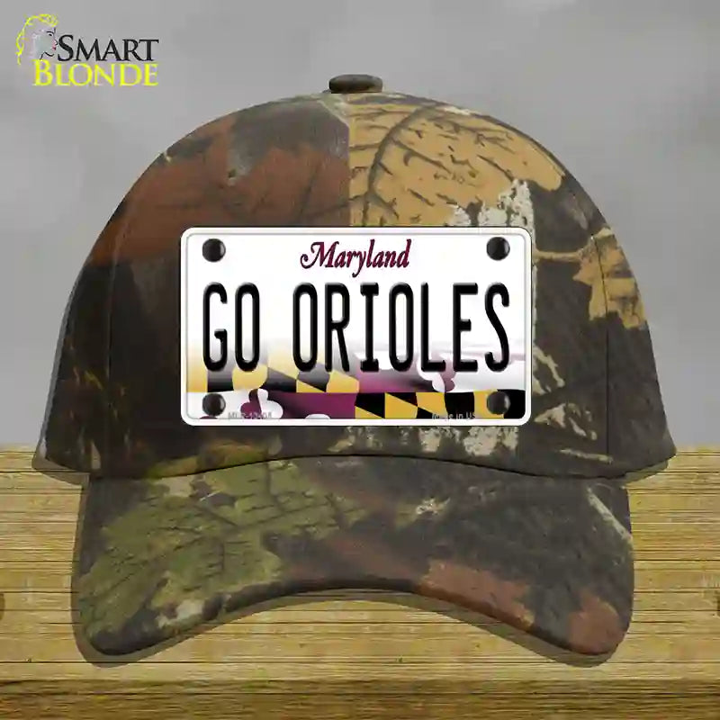 Go Orioles Novelty License Plate Hat Tag Cotton Camoflauge