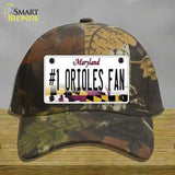 Number 1 Orioles Fan Novelty License Plate Hat Tag Cotton Camoflauge