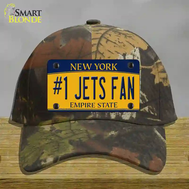 Number 1 Jets Fan New York Novelty License Plate Hat Tag Cotton Camoflauge