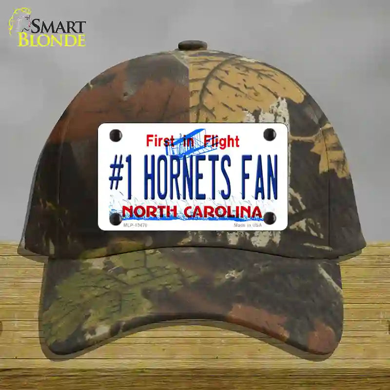 Number 1 Hornets Fan Novelty License Plate Hat Tag Cotton Camoflauge