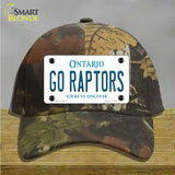 Go Raptors Novelty License Plate Hat Tag Cotton Camoflauge