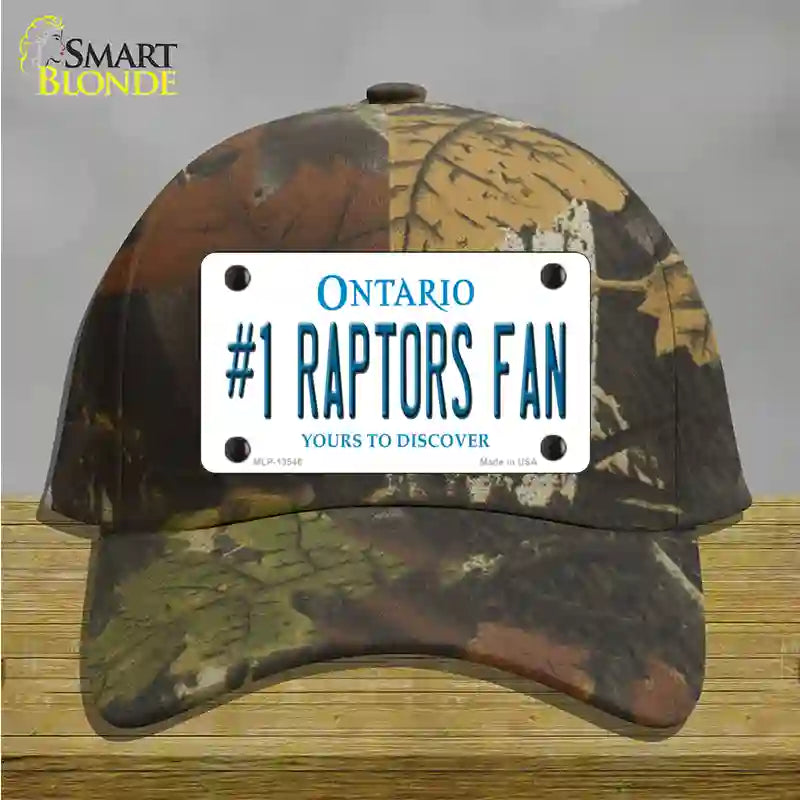 Number 1 Raptors Fan Novelty License Plate Hat Tag Cotton Camoflauge