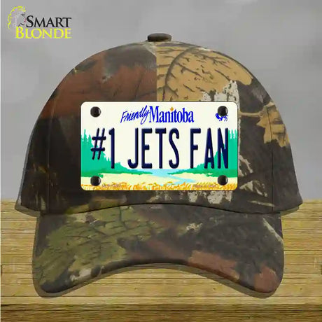 Number 1 Jets Fan Manitoba Novelty License Plate Hat Tag Cotton / Camoflauge