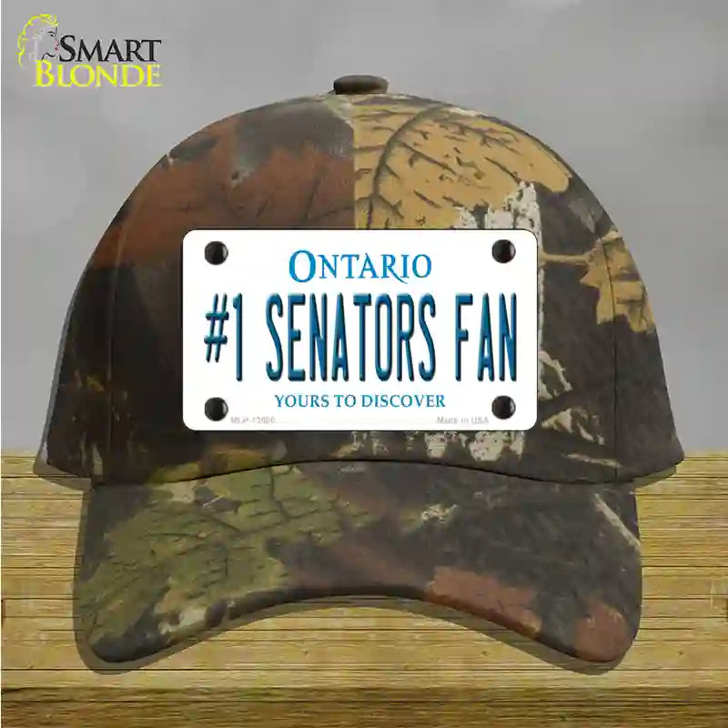 Number 1 Senators Fan Novelty License Plate Hat Tag Cotton Camoflauge