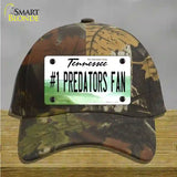 Number 1 Predators Fan Novelty License Plate Hat Tag Cotton Camoflauge
