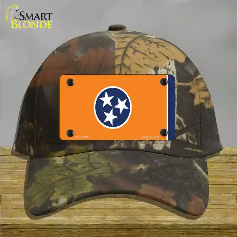 Tennessee Flag Orange Novelty License Plate Hat Tag Cotton Camoflauge