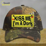 Kiss Me Im A Dork Novelty License Plate Hat Tag Cotton Camoflauge