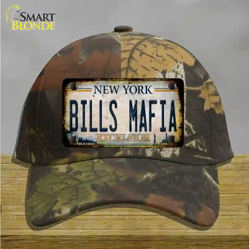 Bills Mafia New York Rusty Novelty License Plate Hat Tag Cotton Camoflauge