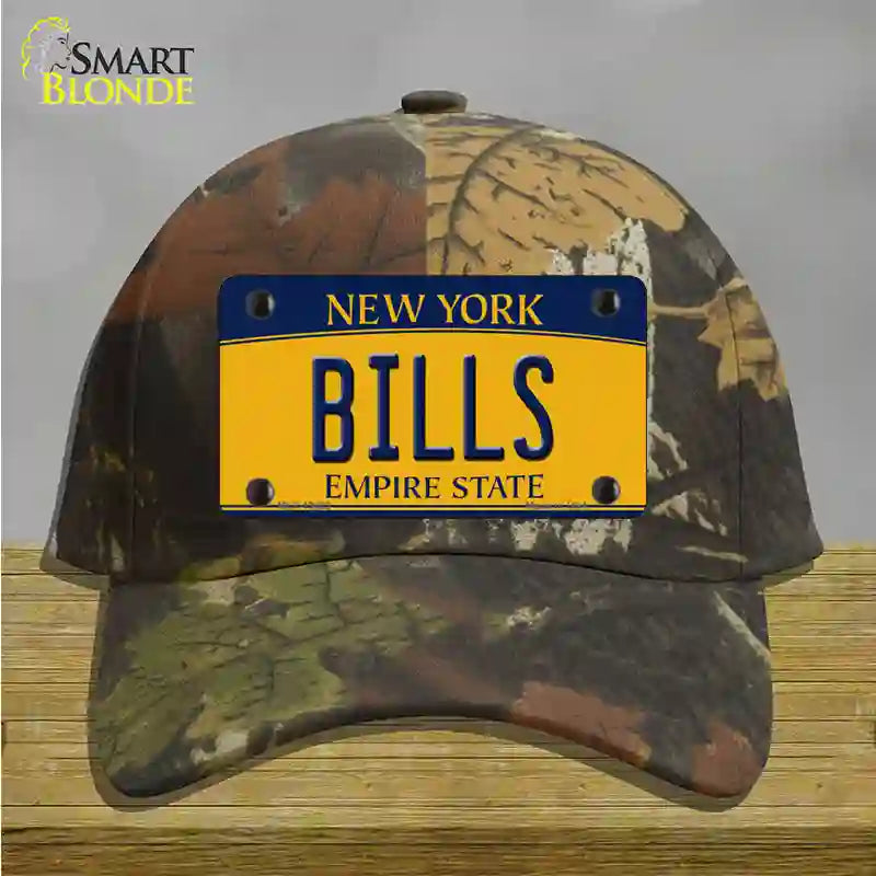 Bills New York Yellow Novelty License Plate Hat Tag Cotton Camoflauge