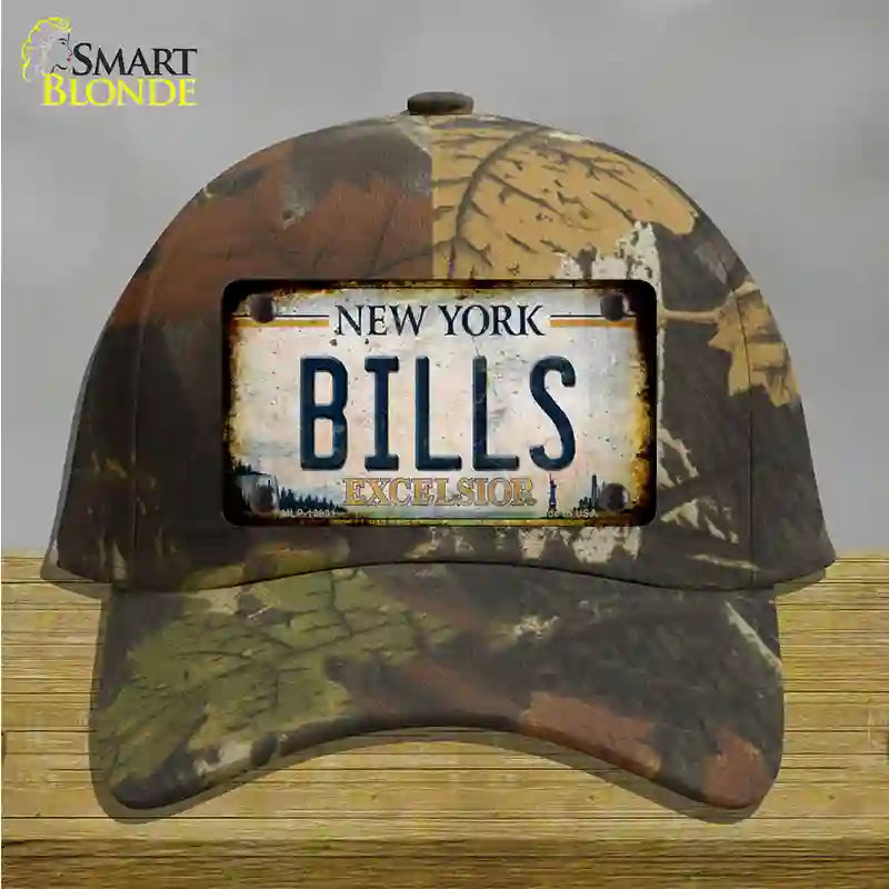 Bills Excelsior New York Rusty Novelty License Plate Hat Tag Cotton Camoflauge