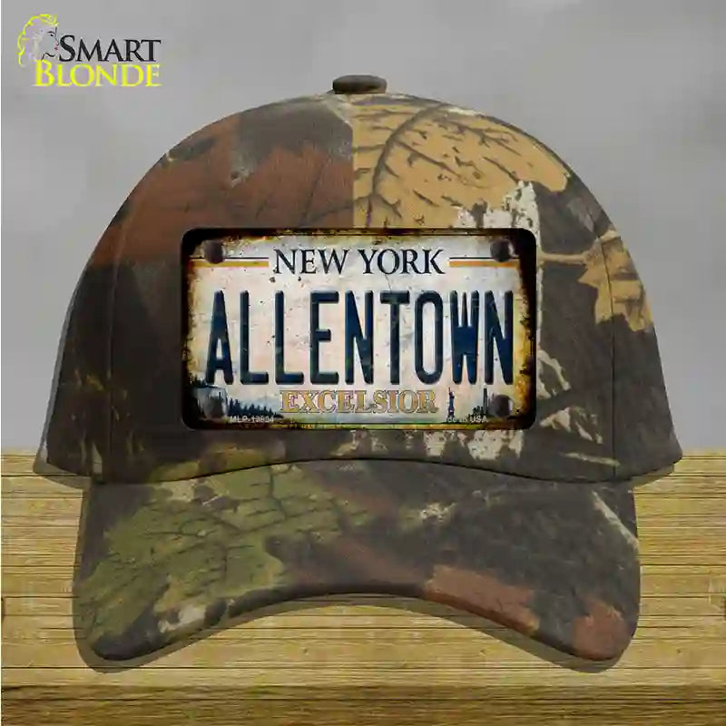 Allentown Excelsior New York Rusty Novelty License Plate Hat Tag Cotton Camoflauge