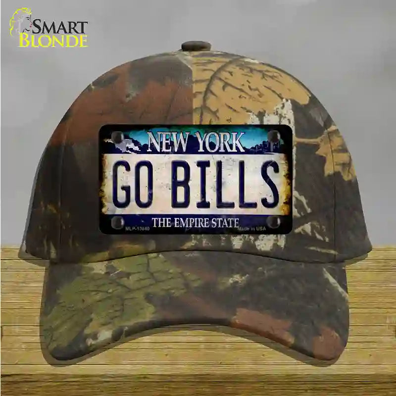 Go Bills New York Rusty Novelty License Plate Hat Tag Cotton Camoflauge