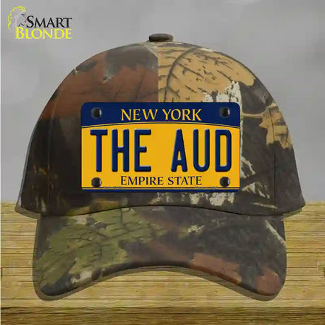 The Aud NY Yellow Novelty License Plate Hat Tag Cotton / Camoflauge