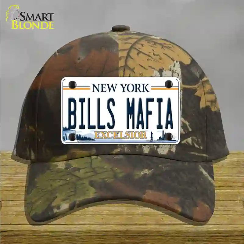Bills Mafia NY Excelsior Novelty License Plate Hat Tag Cotton Camoflauge
