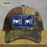 More Love Hearts Tennessee Blue Novelty License Plate Hat Tag Cotton Camoflauge