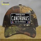 Canovanas Puerto Rico Black Novelty License Plate Hat Cotton / Camoflauge