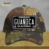 Guanica Puerto Rico Black Novelty License Plate Hat Cotton / Camoflauge