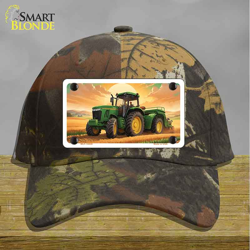 Tractor Sunset Novelty License Plate Hat HAT-MLP-14508