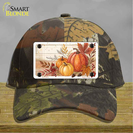 Autumn Pumpkins & Leaves Novelty License Plate Hat HAT-MLP-14516