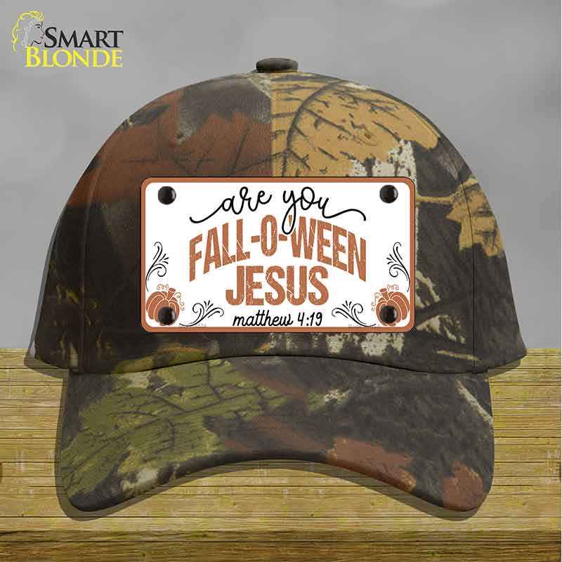 Fall-o-ween Jesus Novelty License Plate Hat HAT-MLP-14534