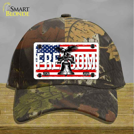 Freedom Liberty Bell Novelty License Plate Hat HAT-MLP-14547 Cotton Camoflauge