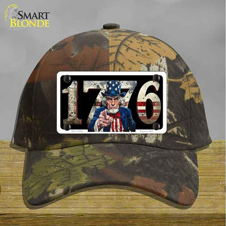 1776 Uncle Sam Novelty License Plate Hat HAT-MLP-14548 Cotton Camoflauge