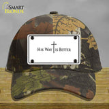 His Way is Better Novelty License Plate Hat HAT-MLP-14559