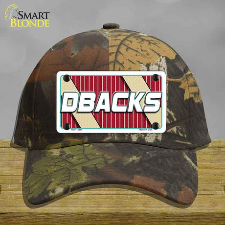 DBACKS Graphic Novelty License Plate Hat HAT-MLP-14565 Cotton Camoflauge