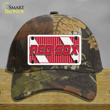 RED SOX Graphic Novelty License Plate Hat HAT-MLP-14568 Cotton Camoflauge