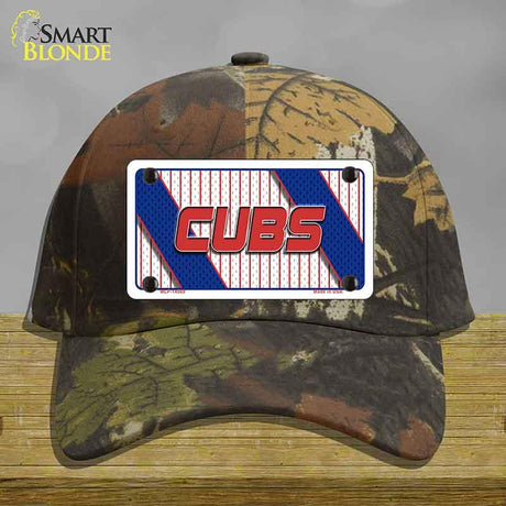 CUBS Graphic Novelty License Plate Hat HAT-MLP-14569 Cotton Camoflauge