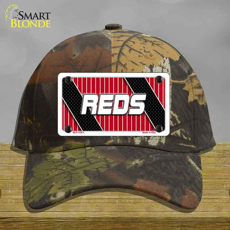 REDS Graphic Novelty License Plate Hat HAT-MLP-14571 Cotton Camoflauge