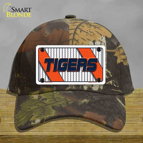 TIGERS Graphic Novelty License Plate Hat HAT-MLP-14574 Cotton Camoflauge