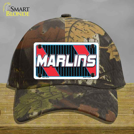 MARLINS Graphic Novelty License Plate Hat HAT-MLP-14579 Cotton Camoflauge