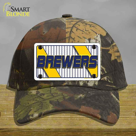 BREWERS Graphic Novelty License Plate Hat HAT-MLP-14580 Cotton Camoflauge