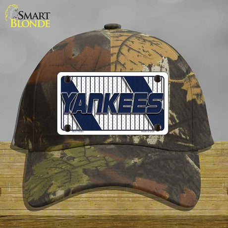 YANKEES Graphic Novelty License Plate Hat HAT-MLP-14583 Cotton Camoflauge