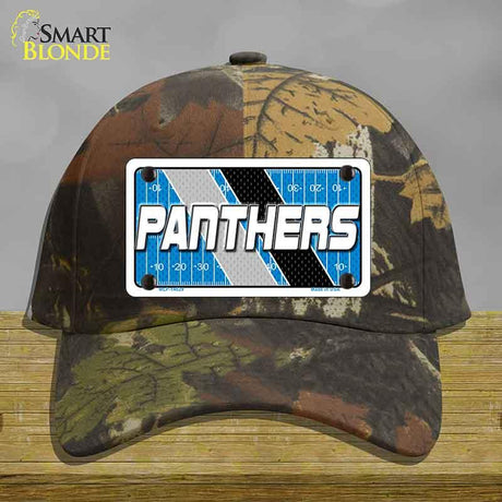 PANTHERS Graphic Novelty License Plate Hat HAT-MLP-14629 Cotton Camoflauge