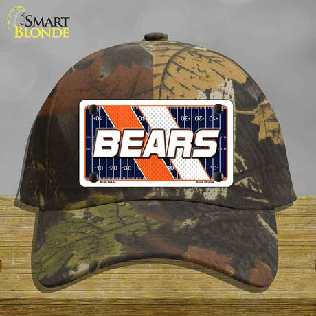 BEARS Graphic Novelty License Plate Hat HAT-MLP-14630 Cotton Camoflauge