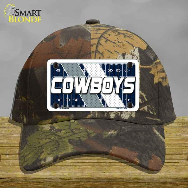 COWBOYS Graphic Novelty License Plate Hat HAT-MLP-14633 Cotton Camoflauge