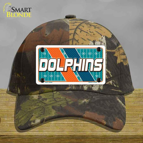 DOLPHINS Graphic Novelty License Plate Hat HAT-MLP-14644 Cotton Camoflauge